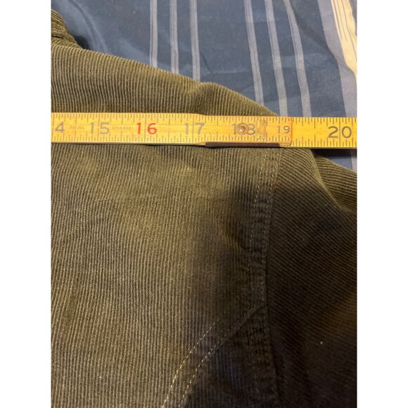 NWT Woolrich Womens 2XL Green Corduroy Sherpa Lined Chore Jacket Button Closure - Picture 8 of 8